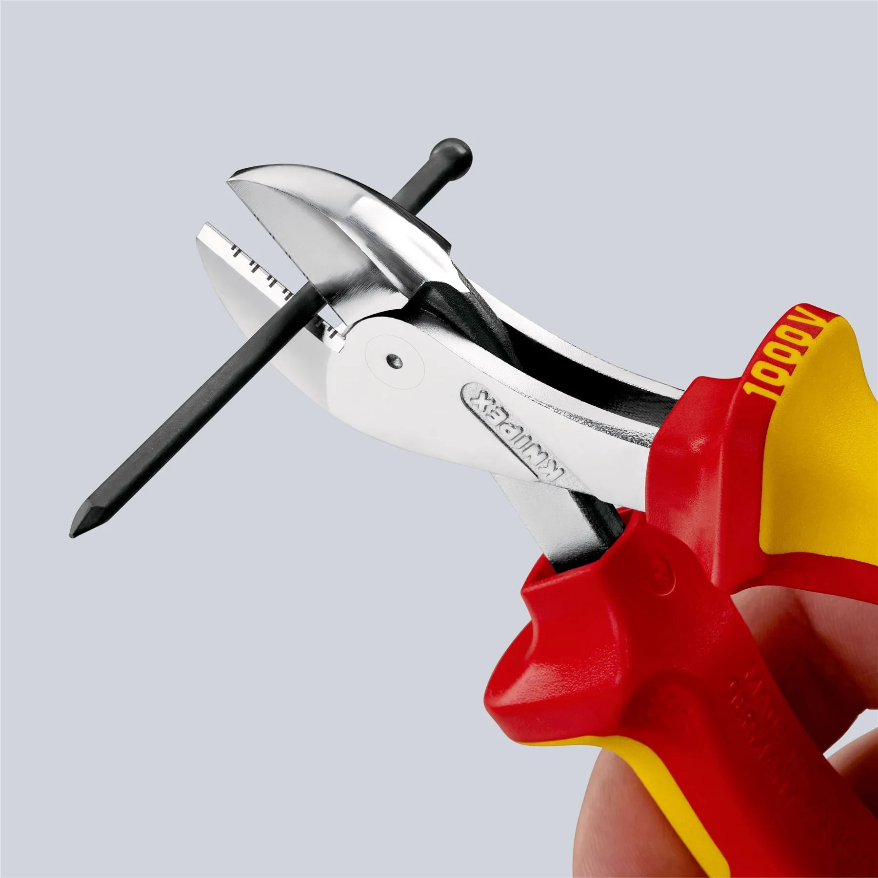 KNIPEX X-Cut Diagonal Cutting Pliers Side Cutters High Leverage 160mm VDE Multi Component Grips 73 06 160 SB