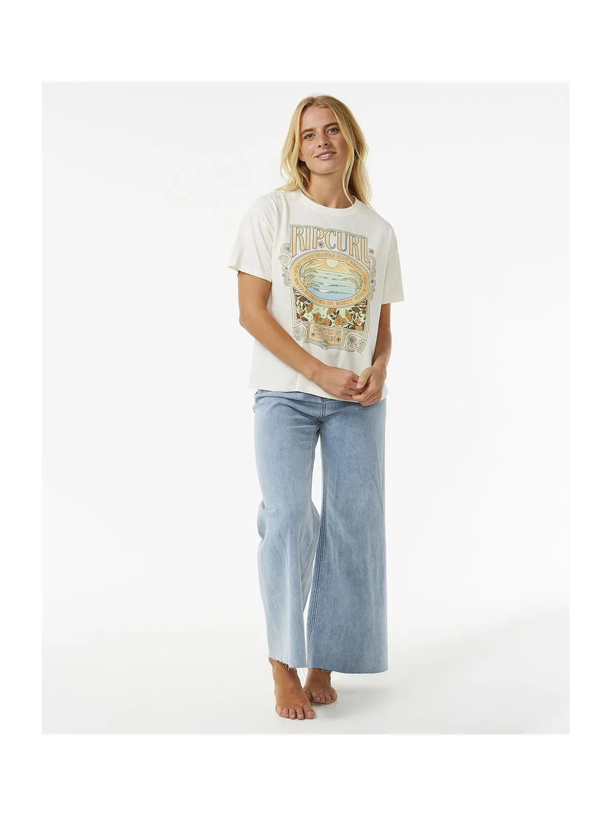 Koszulka RIP CURL Long Days Relaxed Tee biały