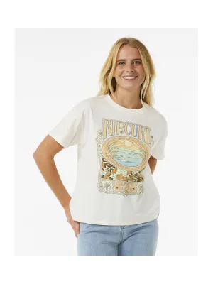 Koszulka RIP CURL Long Days Relaxed Tee biały