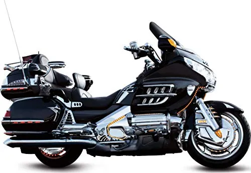Kuryakyn 3201 Motorcycle Lighting Accent Accessory: Dual Circuit LED Trunk Molding Set with Red Lens for 2001-10 Honda Gold Wing GL1800 Motorcycles, Chrome