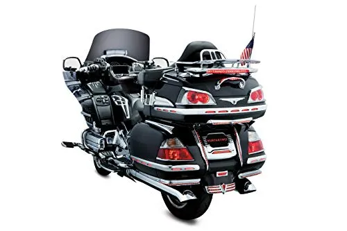 Kuryakyn 3201 Motorcycle Lighting Accent Accessory: Dual Circuit LED Trunk Molding Set with Red Lens for 2001-10 Honda Gold Wing GL1800 Motorcycles, Chrome