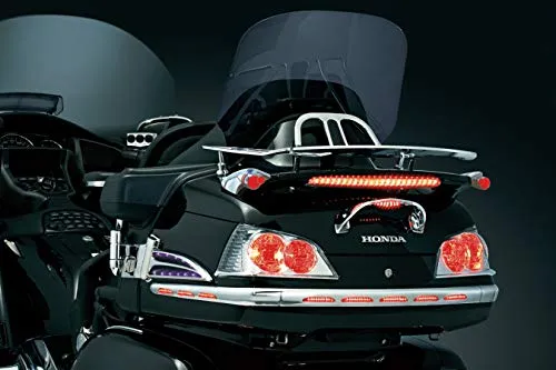 Kuryakyn 3201 Motorcycle Lighting Accent Accessory: Dual Circuit LED Trunk Molding Set with Red Lens for 2001-10 Honda Gold Wing GL1800 Motorcycles, Chrome