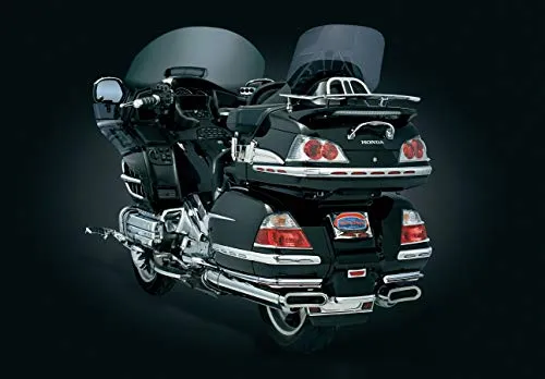 Kuryakyn 3201 Motorcycle Lighting Accent Accessory: Dual Circuit LED Trunk Molding Set with Red Lens for 2001-10 Honda Gold Wing GL1800 Motorcycles, Chrome