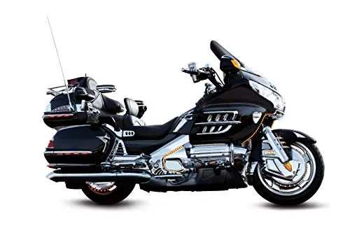 Kuryakyn 3201 Motorcycle Lighting Accent Accessory: Dual Circuit LED Trunk Molding Set with Red Lens for 2001-10 Honda Gold Wing GL1800 Motorcycles, Chrome
