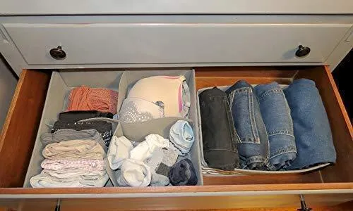 La Luna Sock Organizer Drawer Organizer Dresser Closet Clothes Kitchen Junk Drawer Divider Hanging Closet Organizer Baby Drawer Organizer Lipstick Organizer Makeup Organizer Countertop