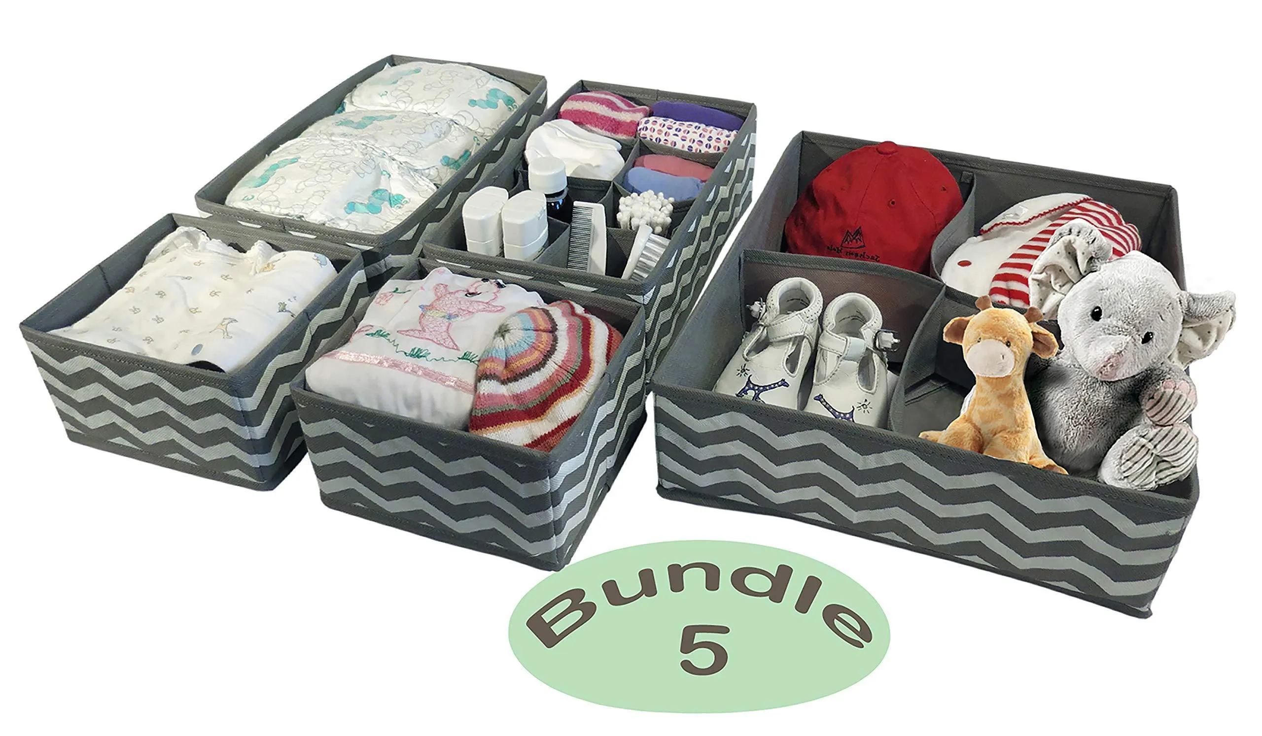 La Luna Sock Organizer Drawer Organizer Dresser Closet Clothes Kitchen Junk Drawer Divider Hanging Closet Organizer Baby Drawer Organizer Lipstick Organizer Makeup Organizer Countertop