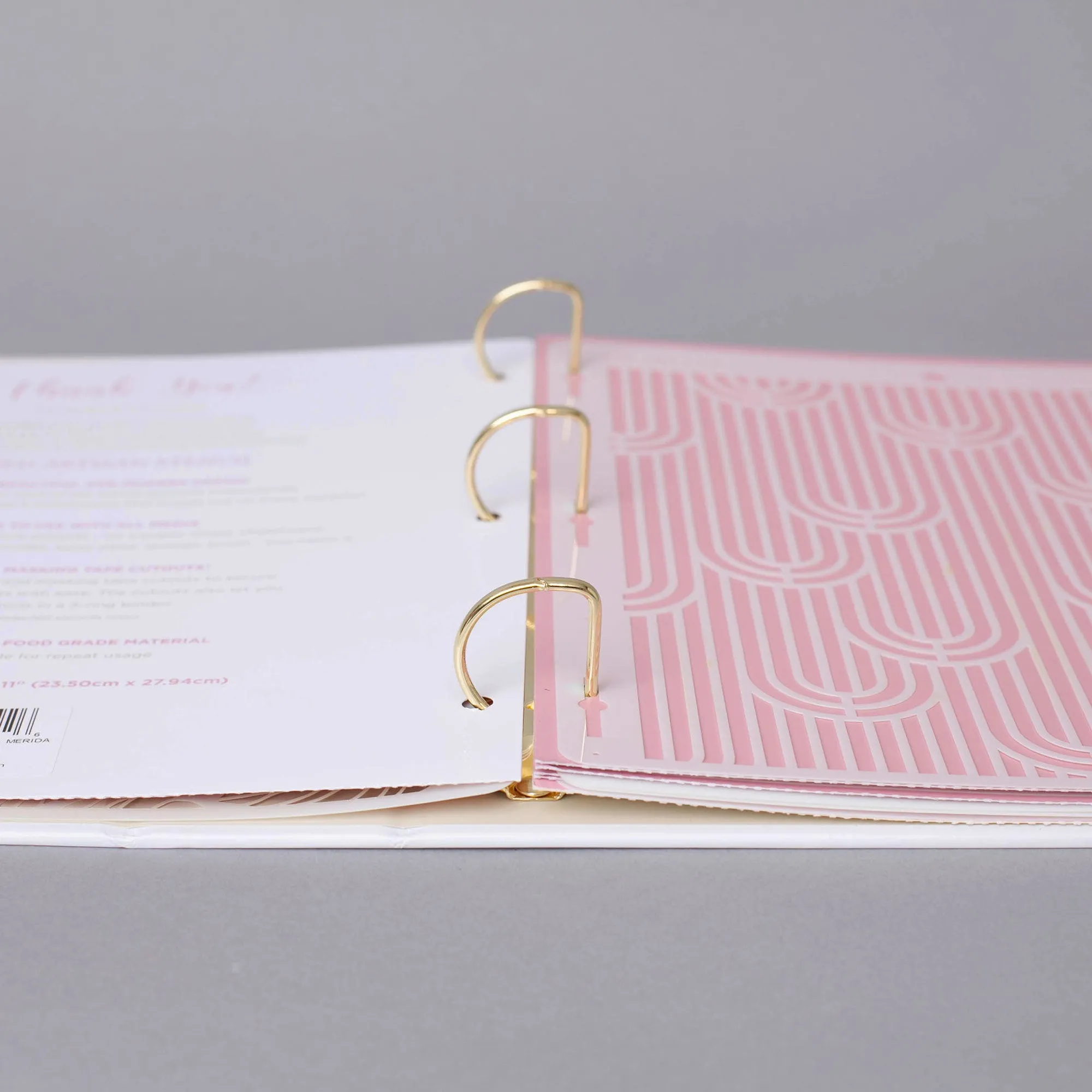 Lacupella 3 Ring Binder  Cake Stencil Organizer
