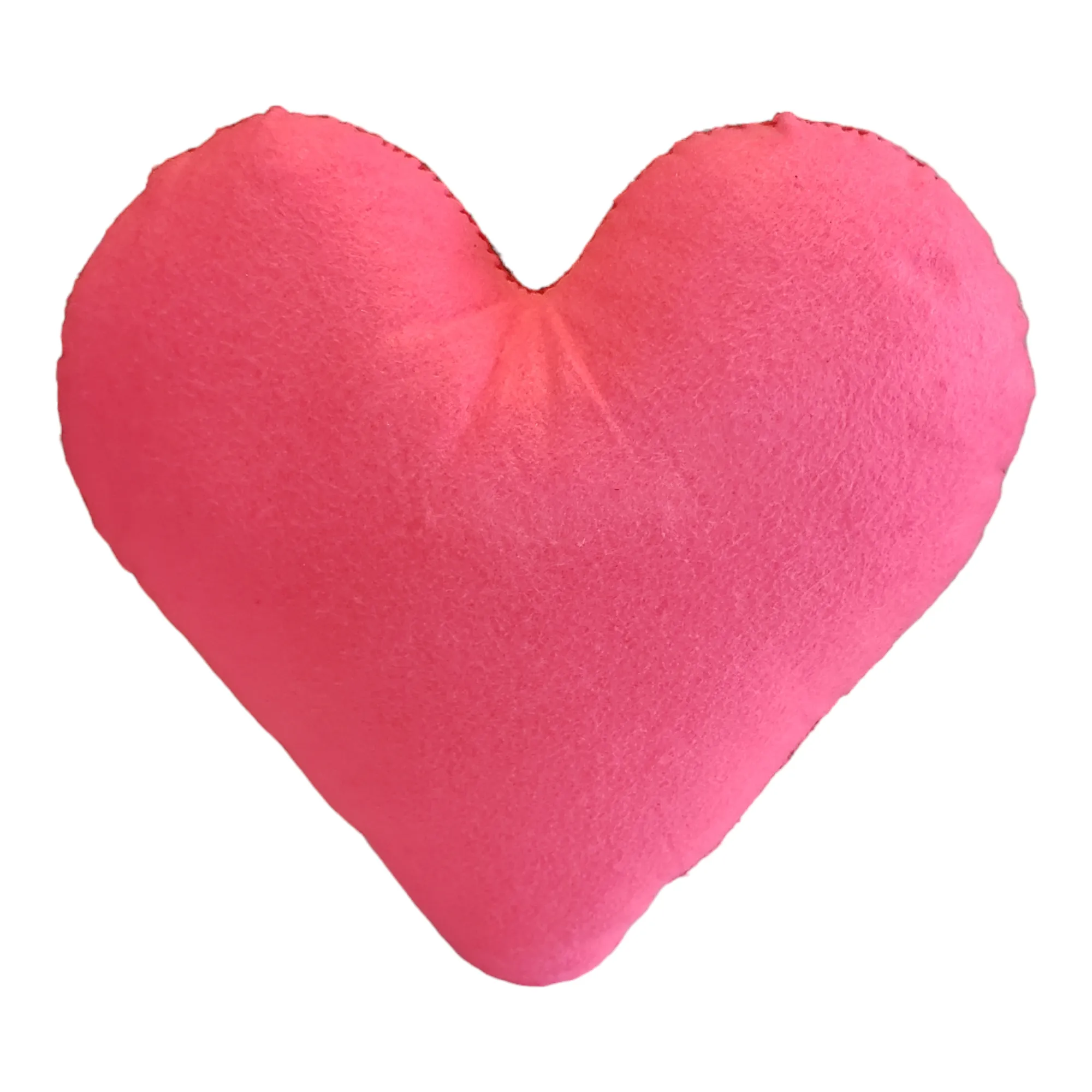 Large Heart Felt Embroidered Pillow