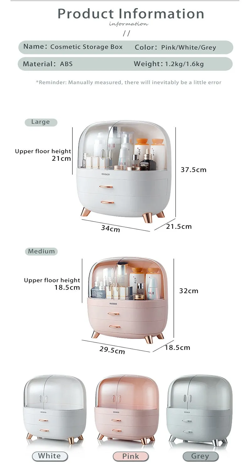 Large Makeup Organizer with Drawers I SPAFAIR