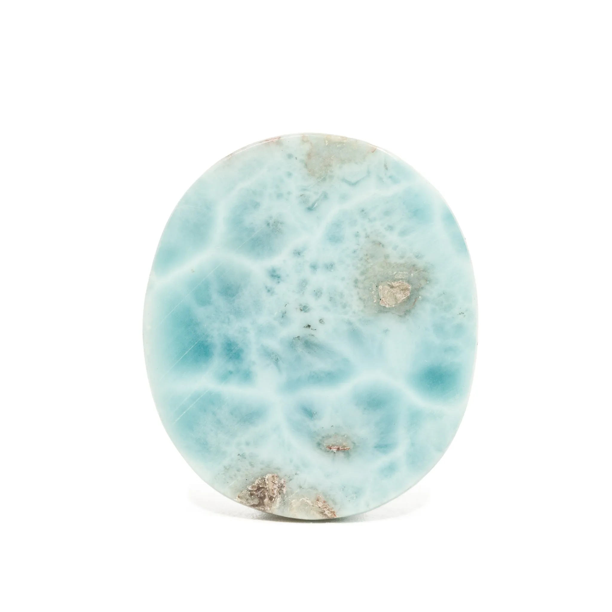 Larimar 35.15mm 66.27 Carat Gemstone Cabochon - Dominican Republic