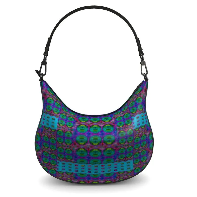 Leather Curve Hobo Bag (Chain Collection) RJSTH@Fabric#11 RJSTHs2021 RJS