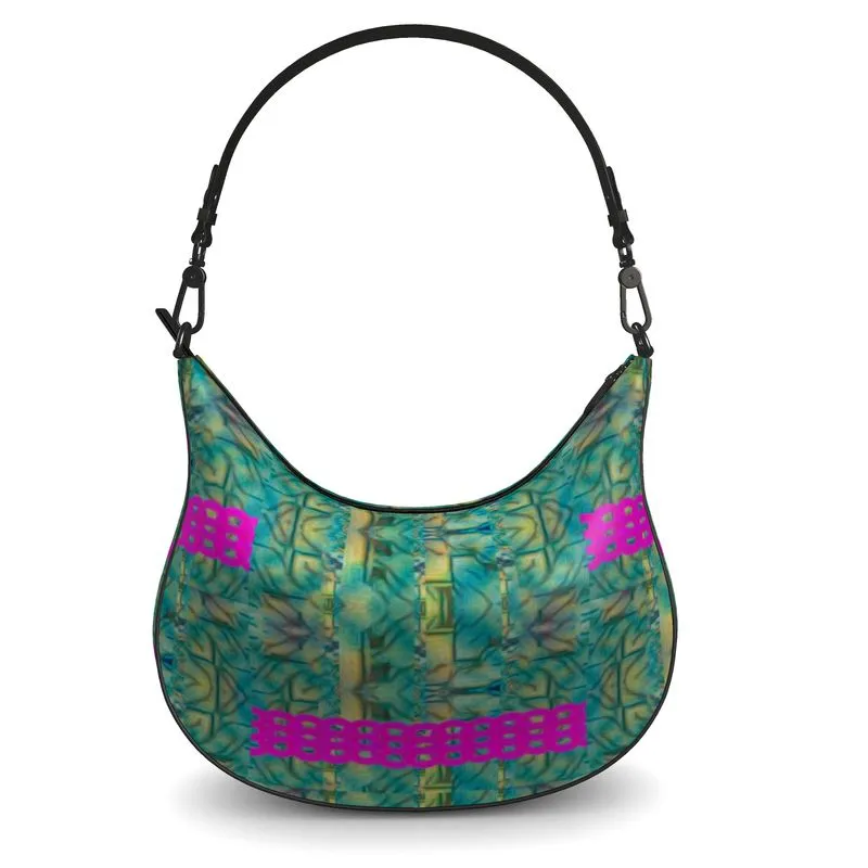 Leather Curve Hobo Bag (Chain Collection) RJSTH@Fabric#9 RJSTHs2021 RJS