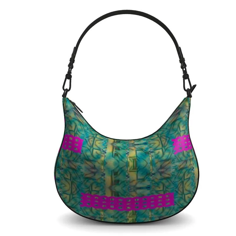 Leather Curve Hobo Bag (Chain Collection) RJSTH@Fabric#9 RJSTHs2021 RJS