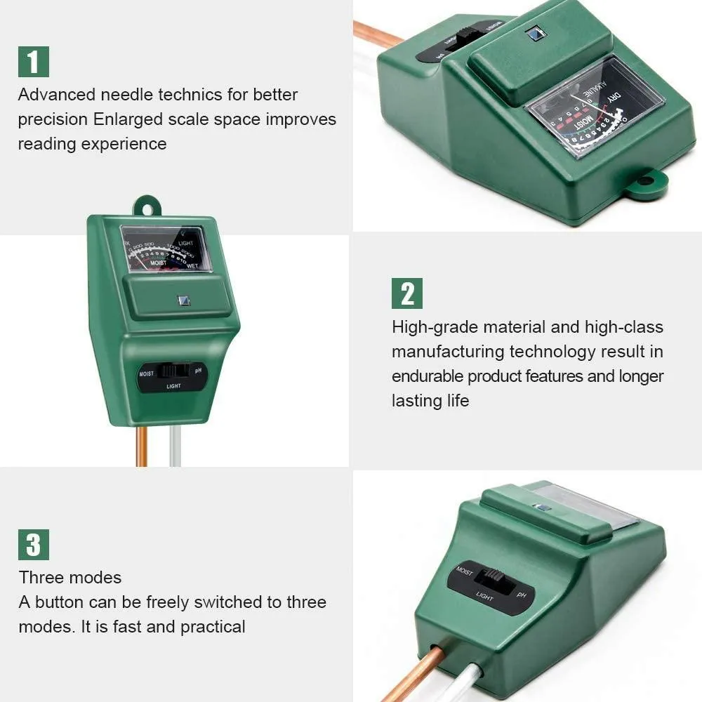 Limited Quantity 3in1 Soil Tester - Sunlight, pH level, Moisture