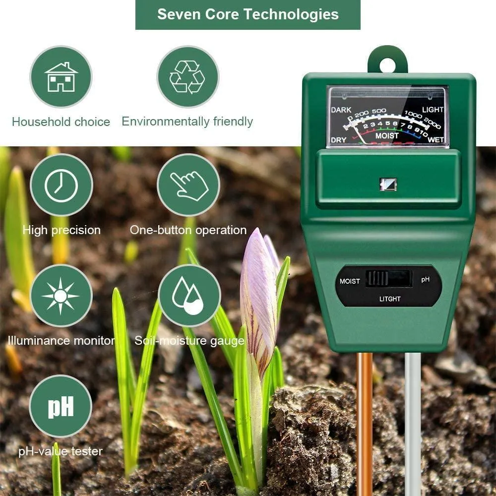 Limited Quantity 3in1 Soil Tester - Sunlight, pH level, Moisture