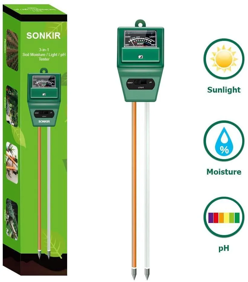 Limited Quantity 3in1 Soil Tester - Sunlight, pH level, Moisture
