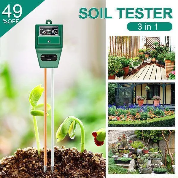 Limited Quantity 3in1 Soil Tester - Sunlight, pH level, Moisture