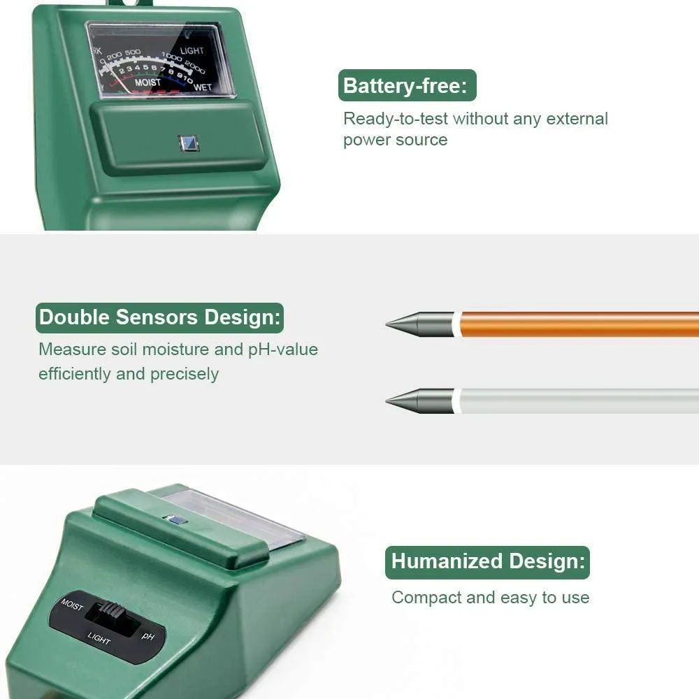 Limited Quantity 3in1 Soil Tester - Sunlight, pH level, Moisture