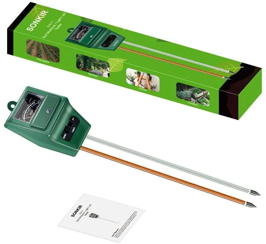 Limited Quantity 3in1 Soil Tester - Sunlight, pH level, Moisture