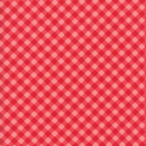 Little Snippets Gingham Red Coral