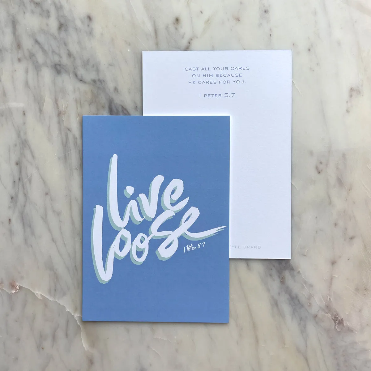 Live Loose Encouragement Art in 5x7