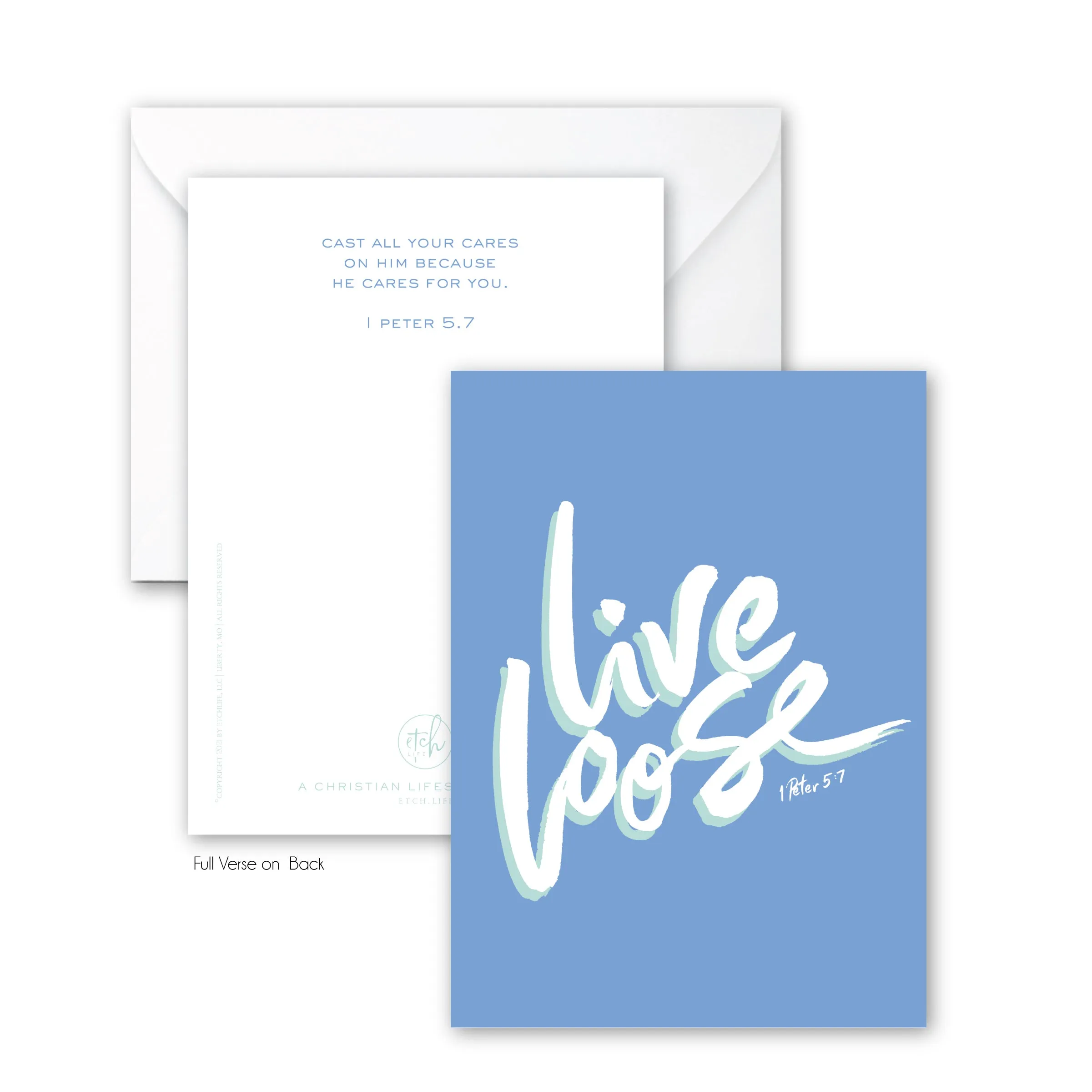 Live Loose Encouragement Art in 5x7