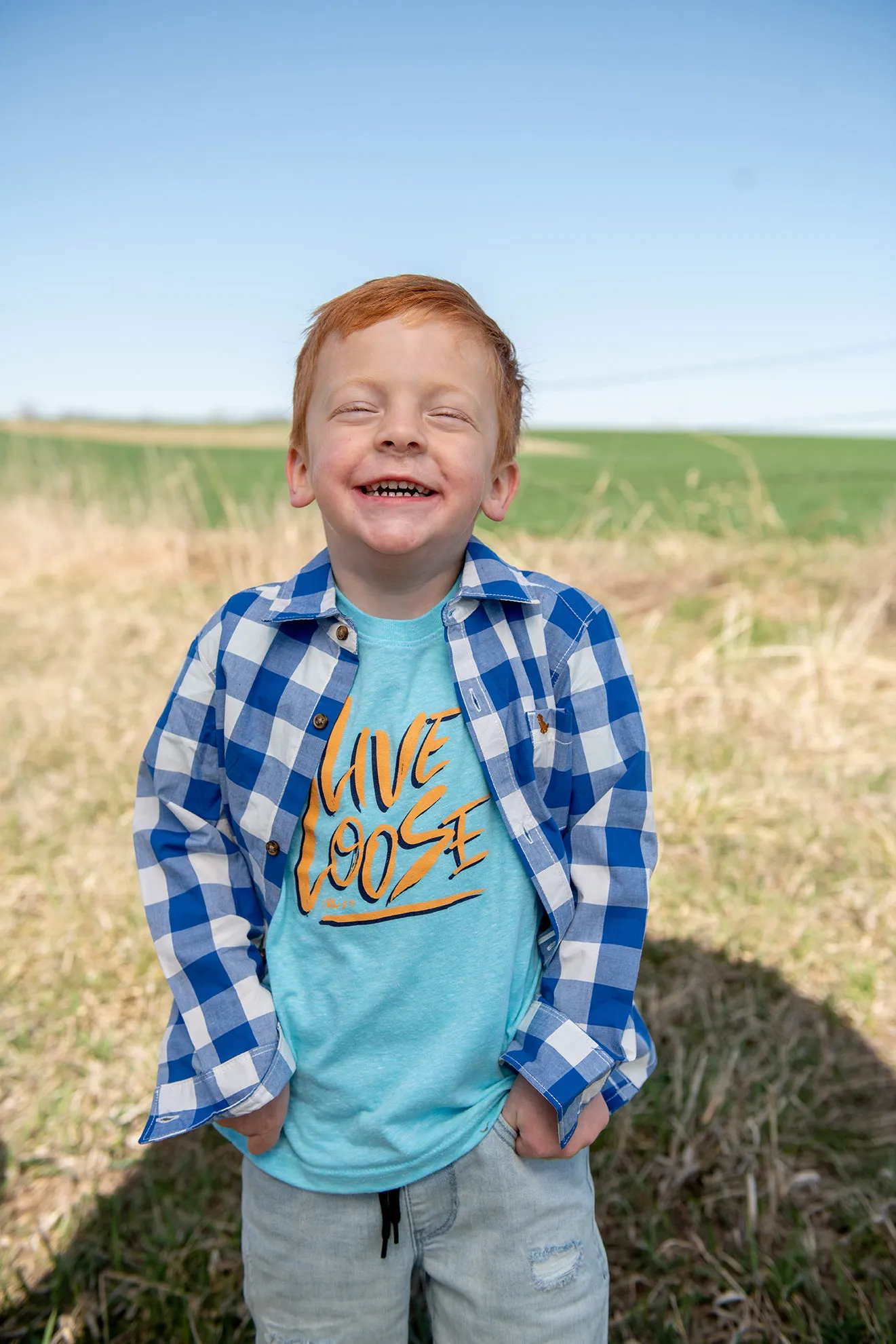 Live Loose Toddler Tee in Caribbean Melange