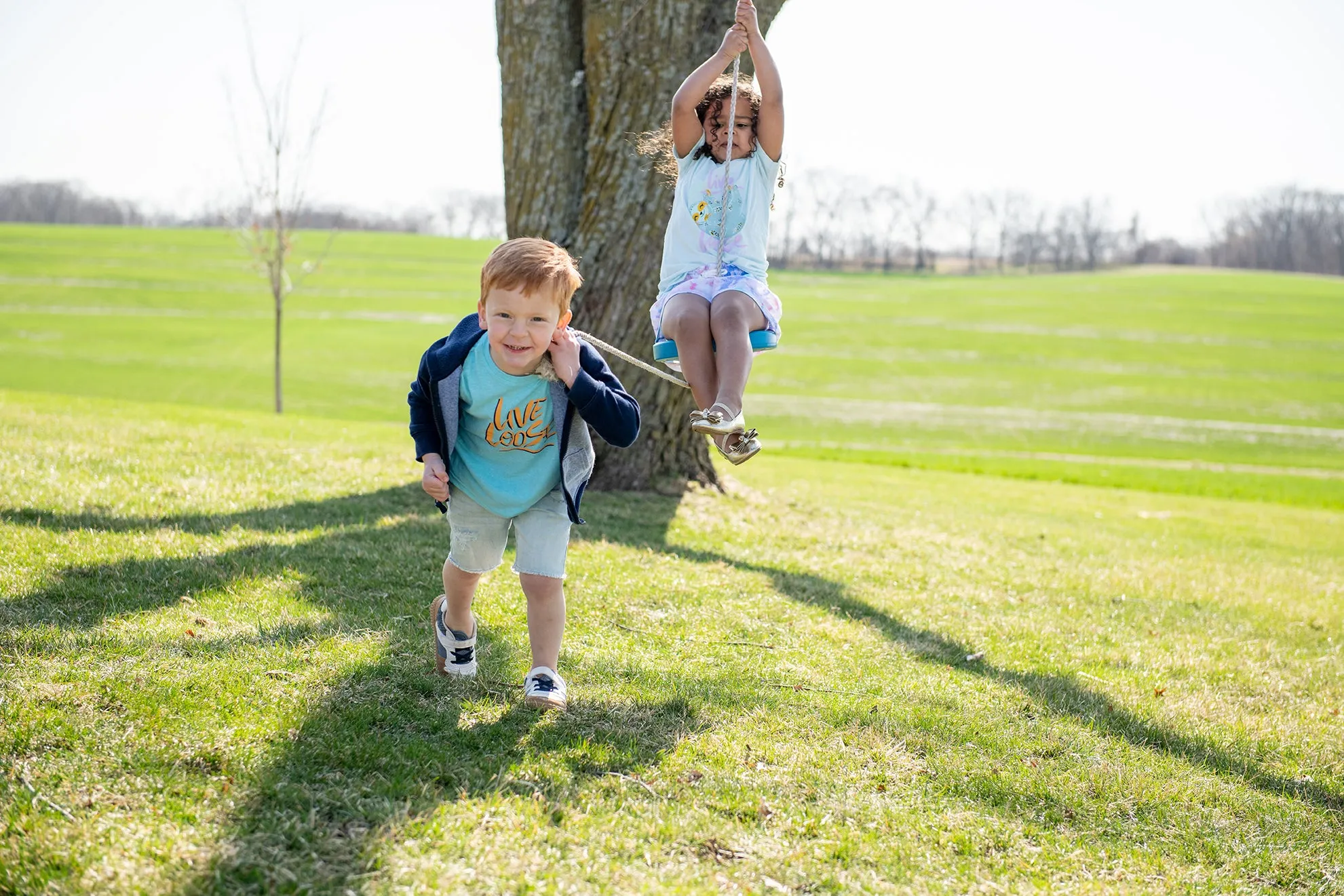 Live Loose Toddler Tee in Caribbean Melange