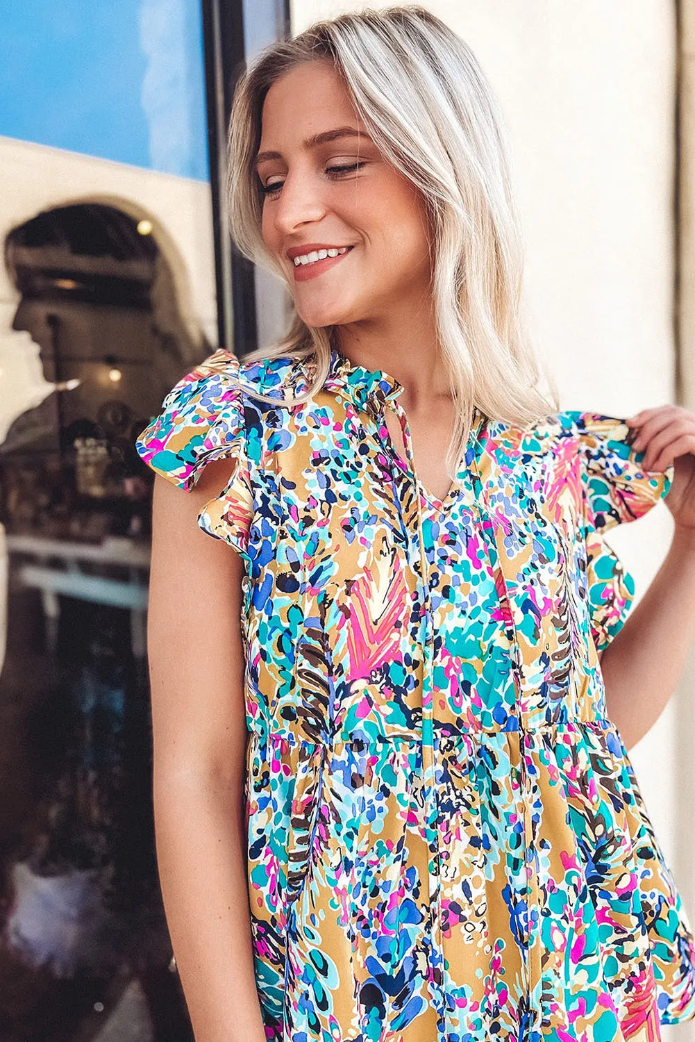 Loose Painted Floral Tee
