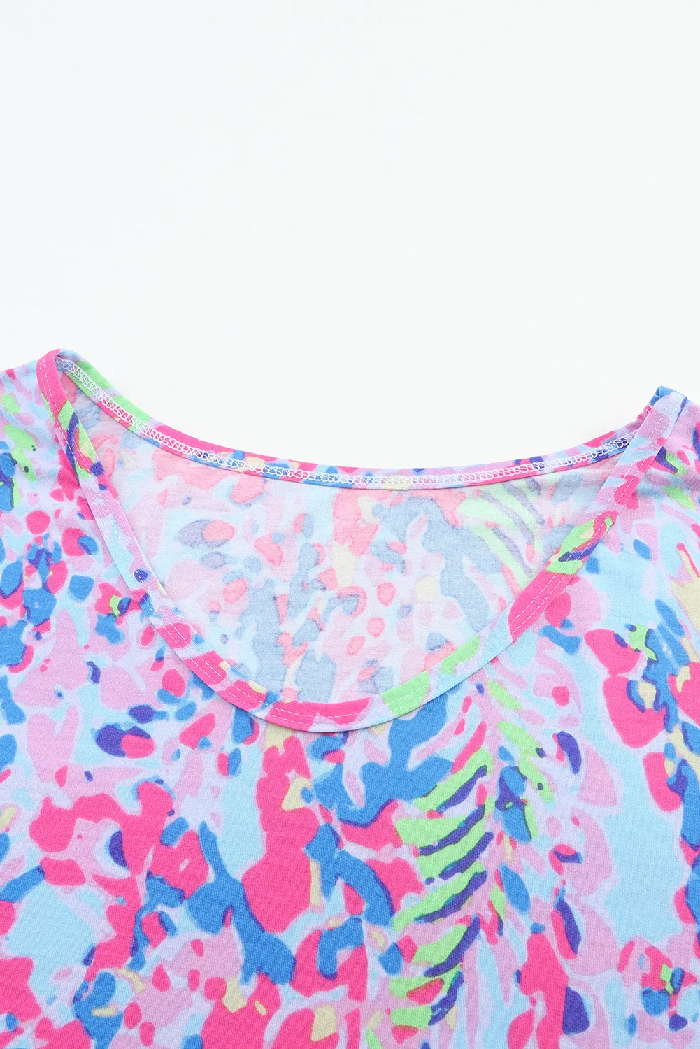 Loose Painted Floral Tee