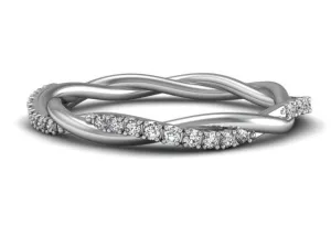 Loose Twist Diamond Band
