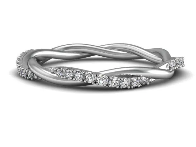 Loose Twist Diamond Band
