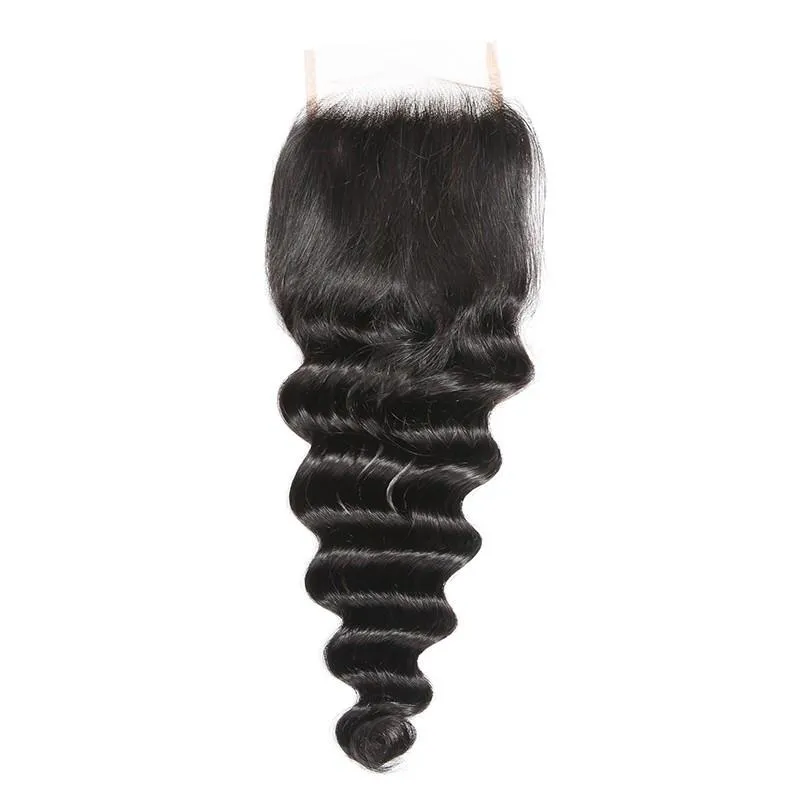 LOOSE WAVE| 4x4 | 100% UNPROCESSED HUMAN HAIR HD LACE CLOSURES