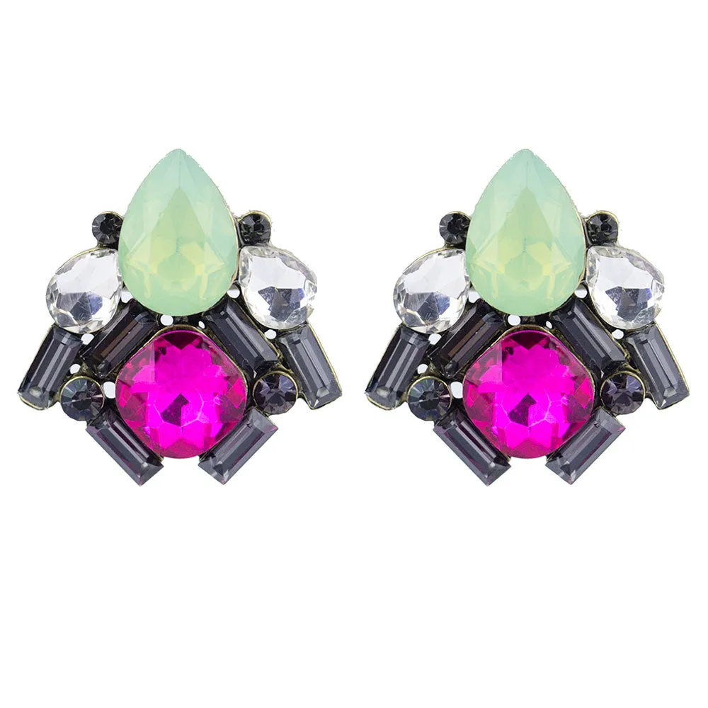 Lorraine Multicolor Rhinestone Studs