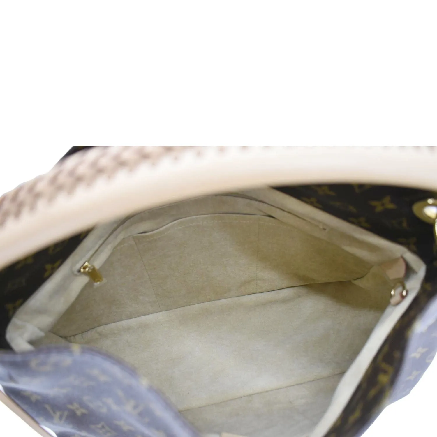 LOUIS VUITTON  Artsy MM Monogram Canvas Hobo Bag Brown