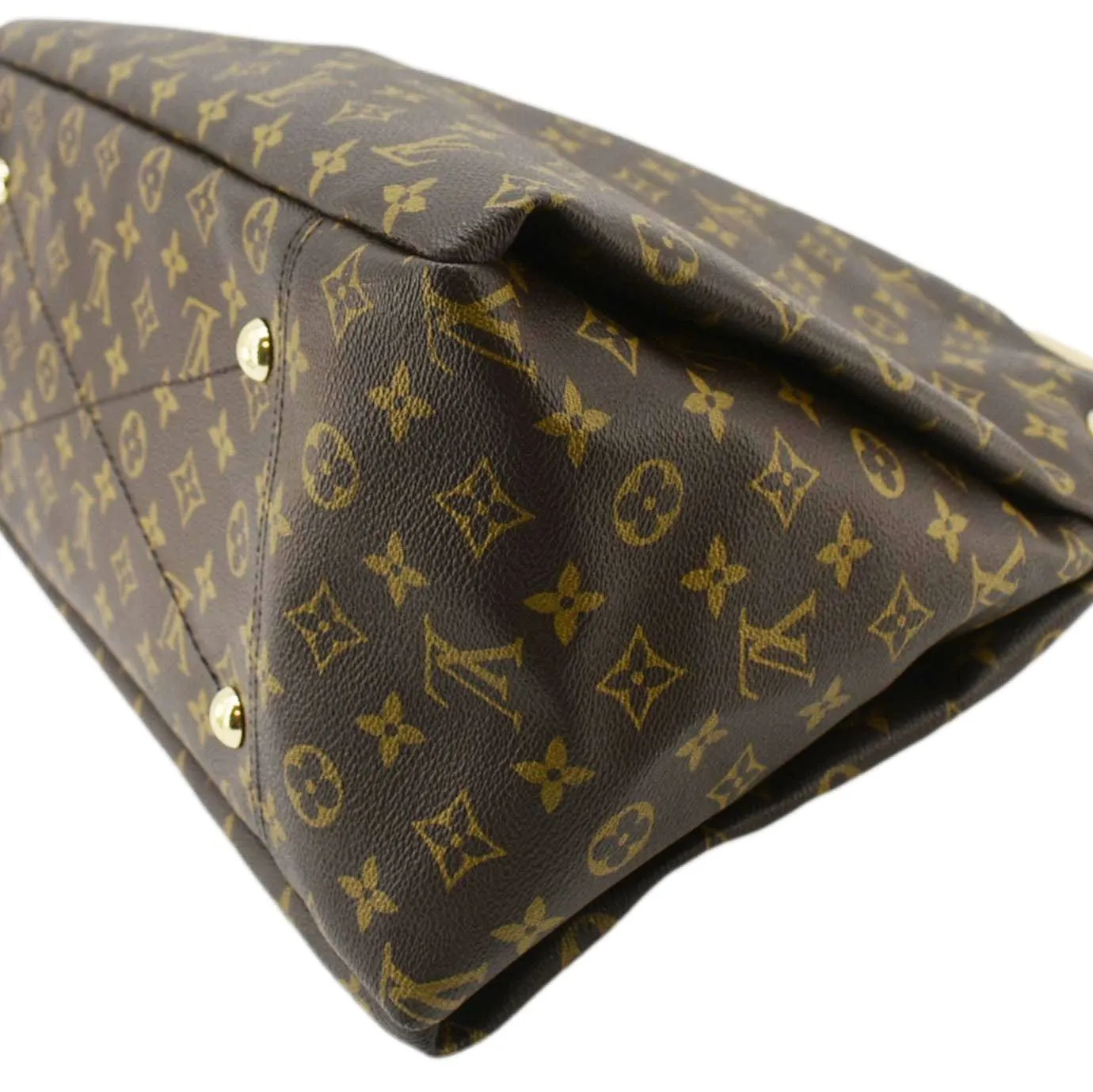 LOUIS VUITTON  Artsy MM Monogram Canvas Hobo Bag Brown