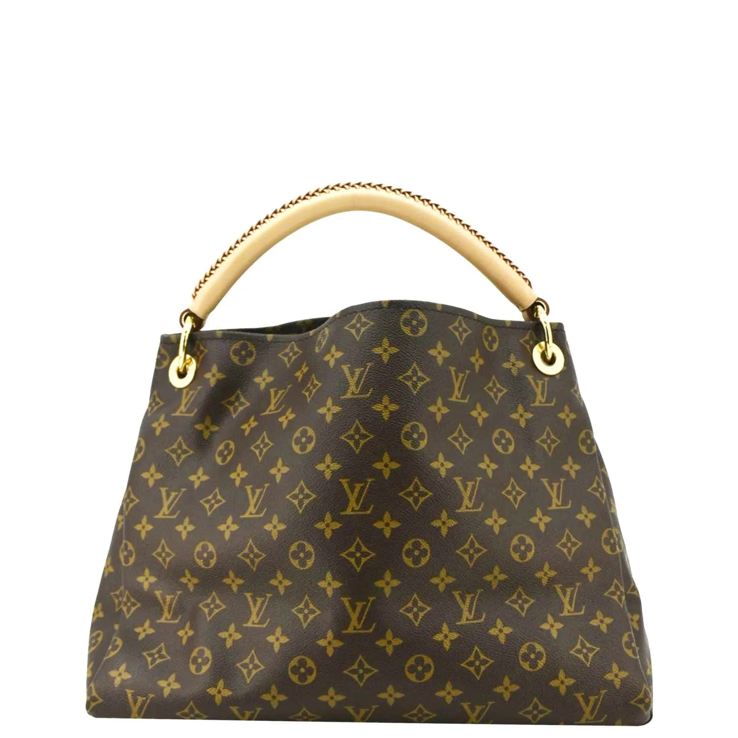 LOUIS VUITTON  Artsy MM Monogram Canvas Hobo Bag Brown