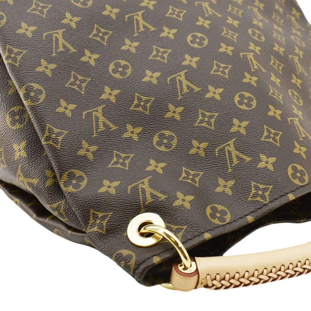 LOUIS VUITTON  Artsy MM Monogram Canvas Hobo Bag Brown
