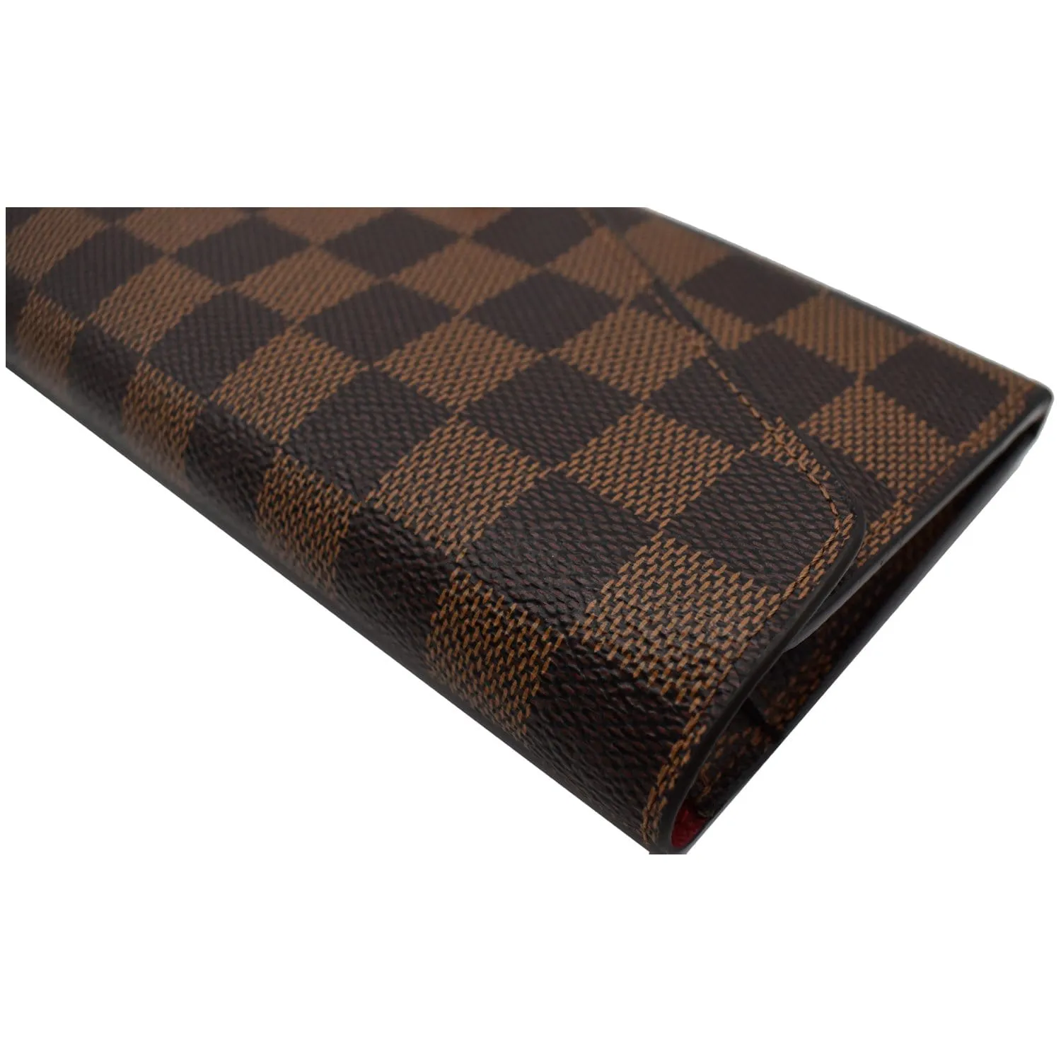 LOUIS VUITTON Josephine Damier Ebene Wallet Brown