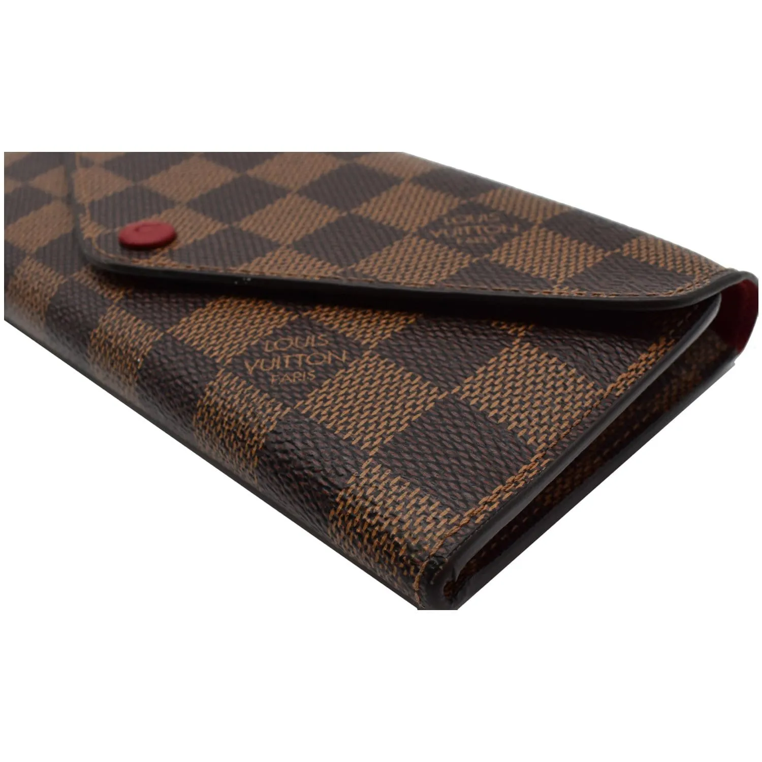 LOUIS VUITTON Josephine Damier Ebene Wallet Brown