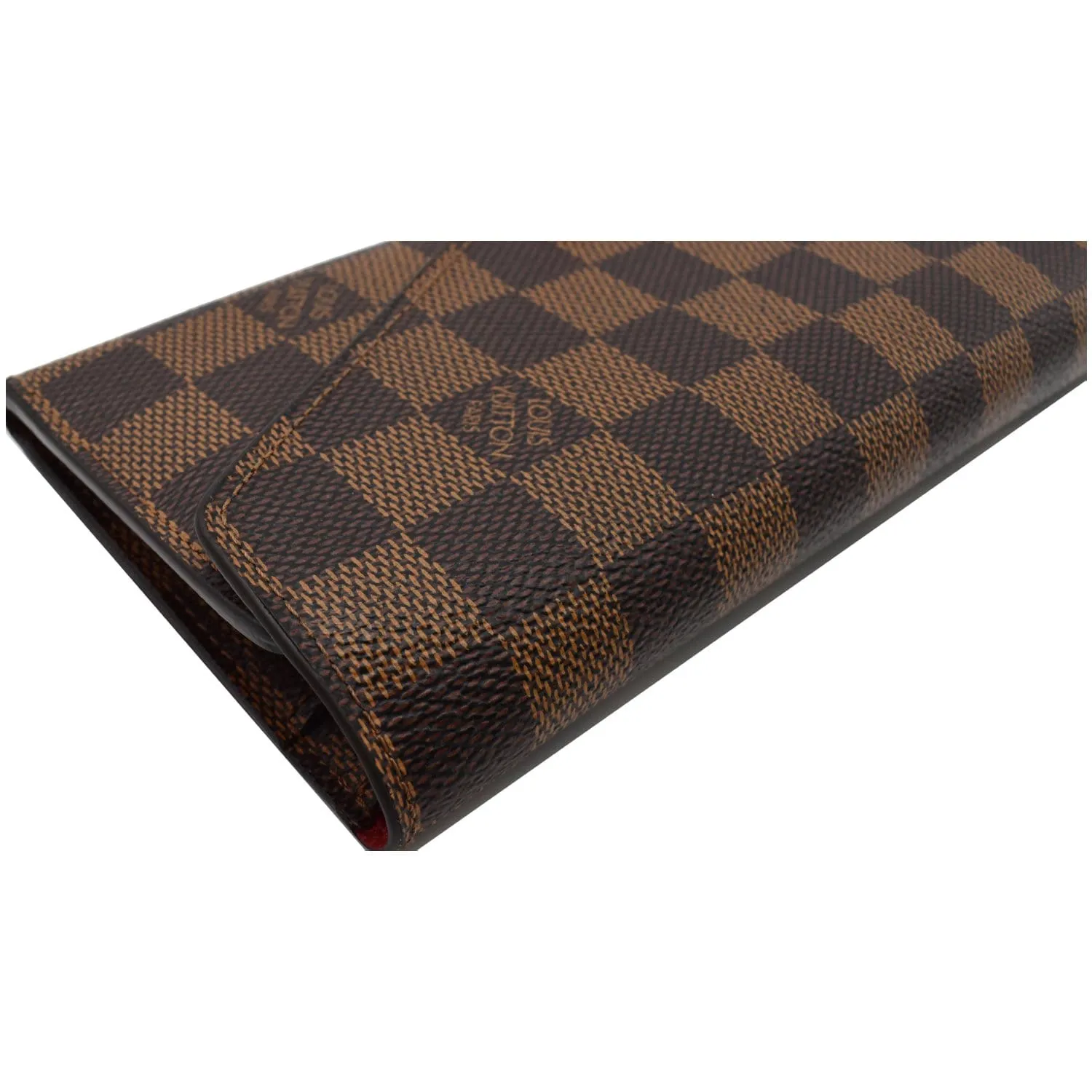 LOUIS VUITTON Josephine Damier Ebene Wallet Brown