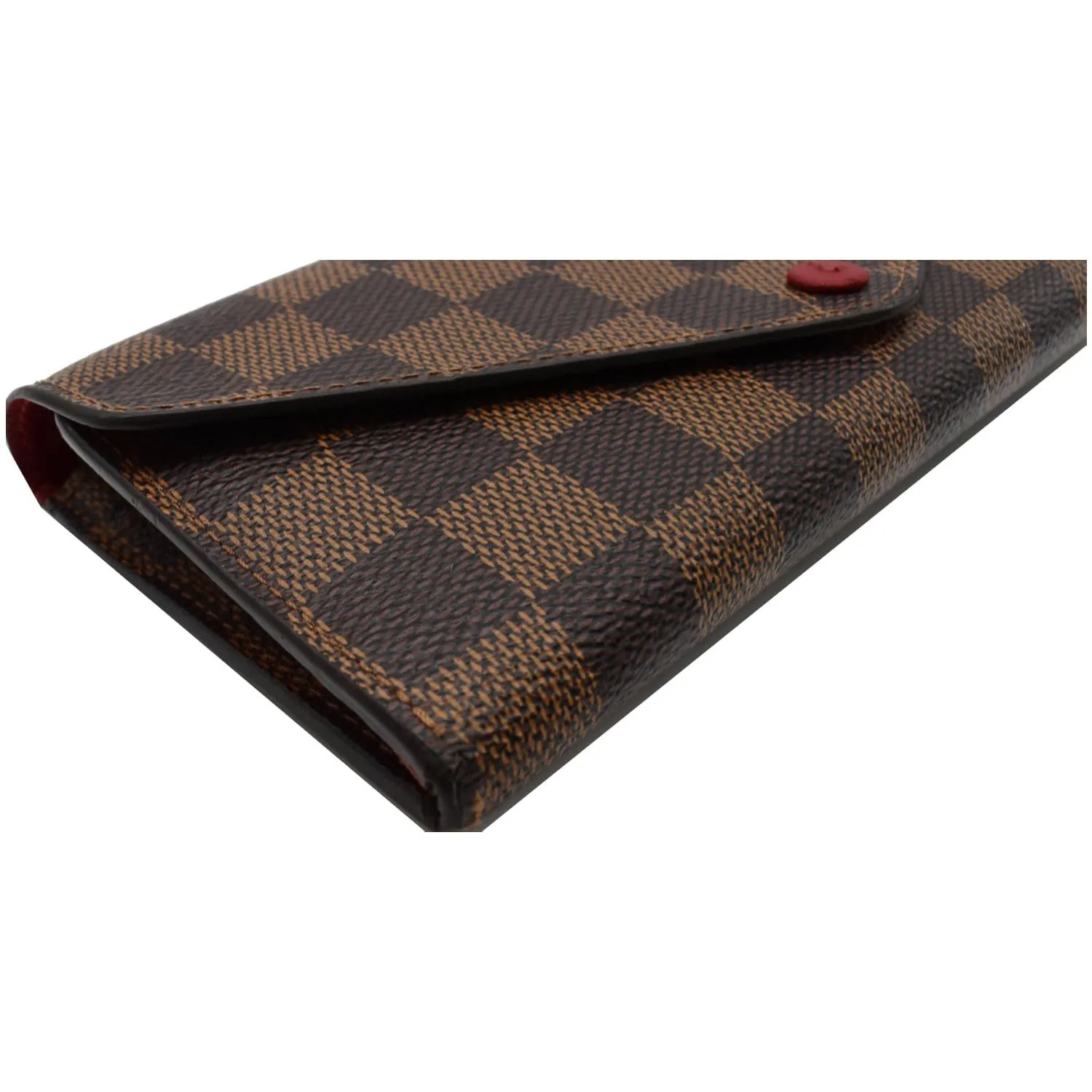 LOUIS VUITTON Josephine Damier Ebene Wallet Brown