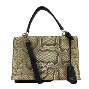 Louis Vuitton - Lockme II Handbag Leather with Python Top Handle / Shoulder Bag