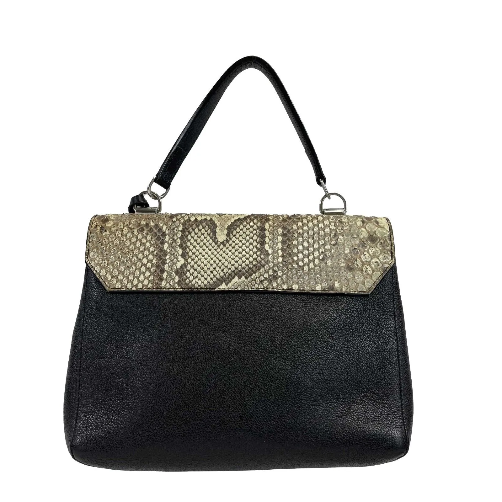 Louis Vuitton - Lockme II Handbag Leather with Python Top Handle / Shoulder Bag