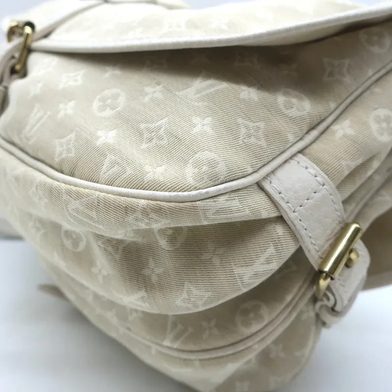 Louis Vuitton Mini Lin Saumur 30 Crossbody Bag Ecru Monogram Canvas