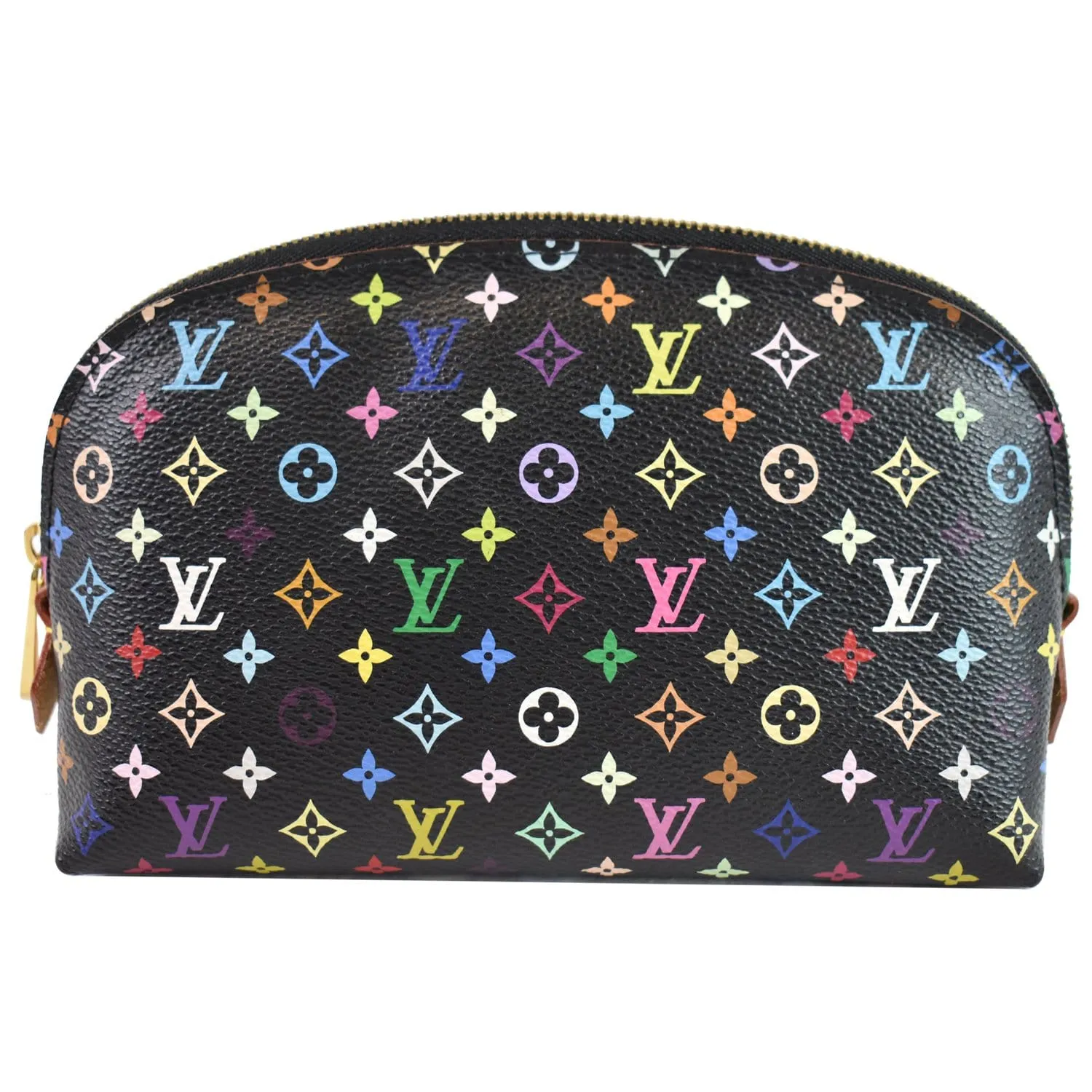 LOUIS VUITTON Monogram Multicolor Pochette Cosmetic Pouch Black