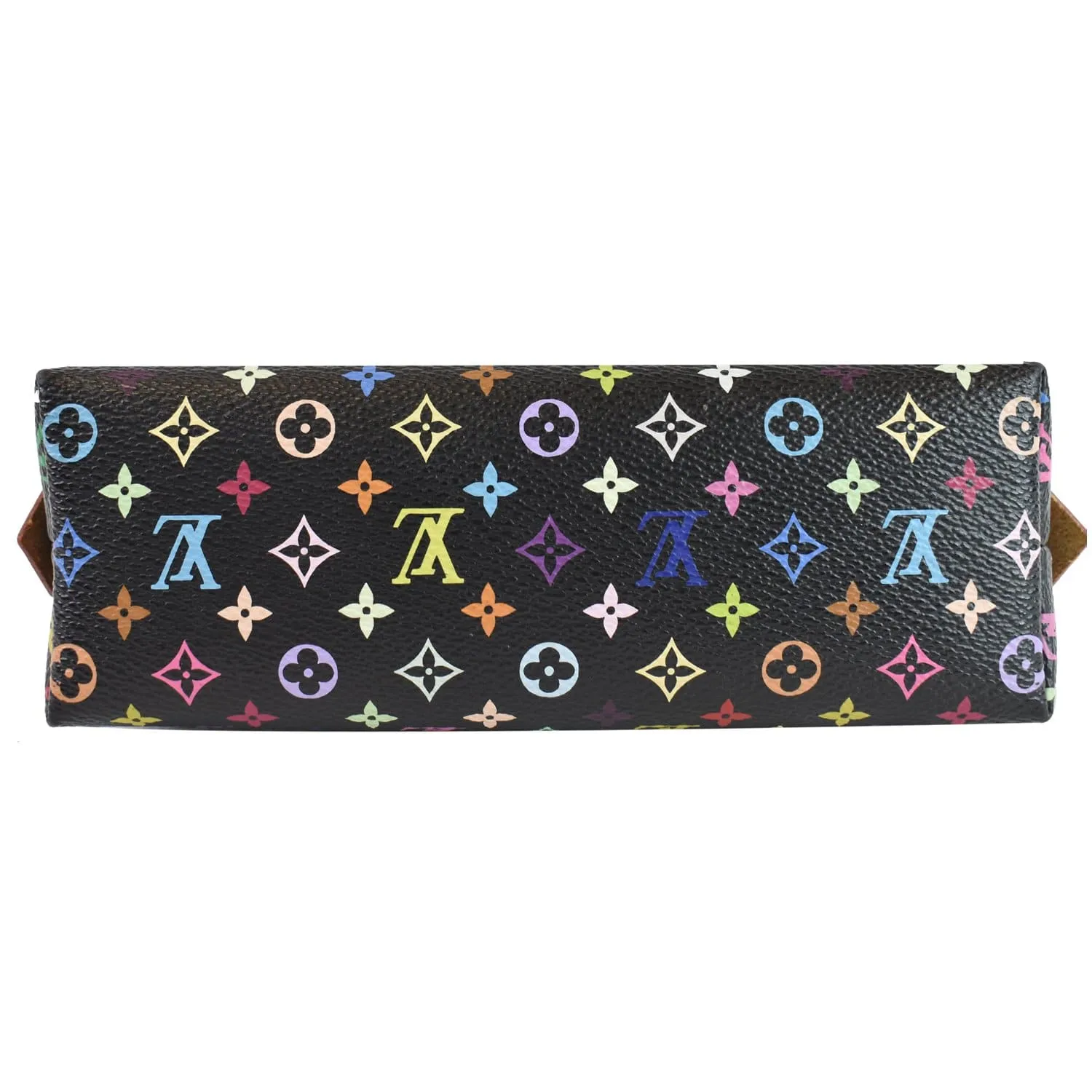 LOUIS VUITTON Monogram Multicolor Pochette Cosmetic Pouch Black