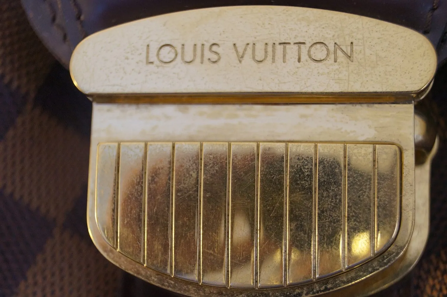 LOUIS VUITTON  Tote Damier Ebene Sistina Gm Shoulder Handbag