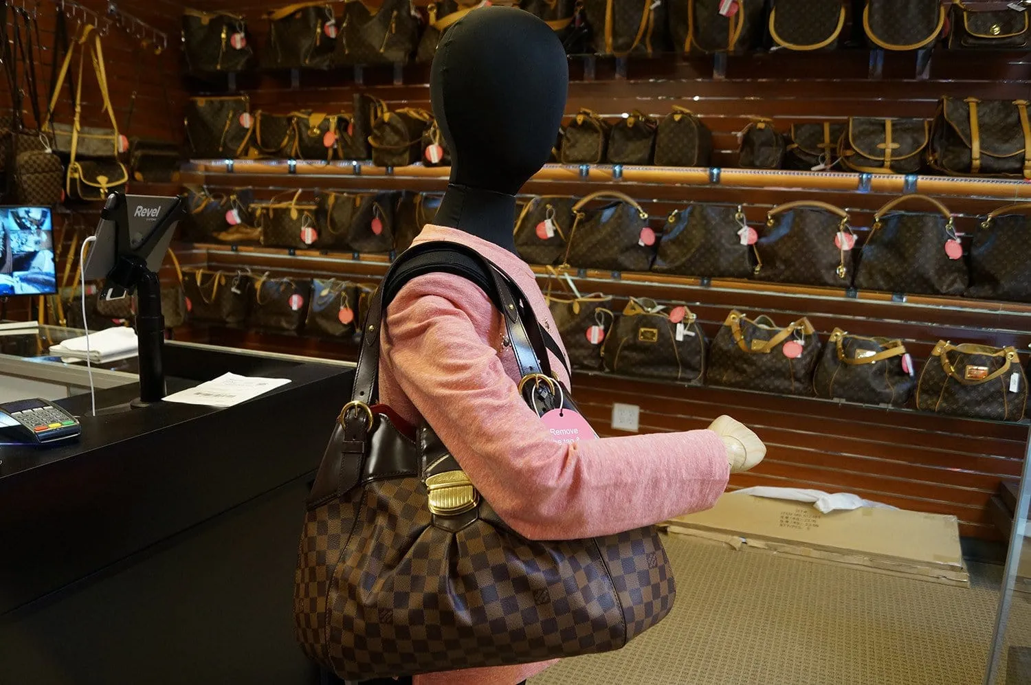 LOUIS VUITTON  Tote Damier Ebene Sistina Gm Shoulder Handbag