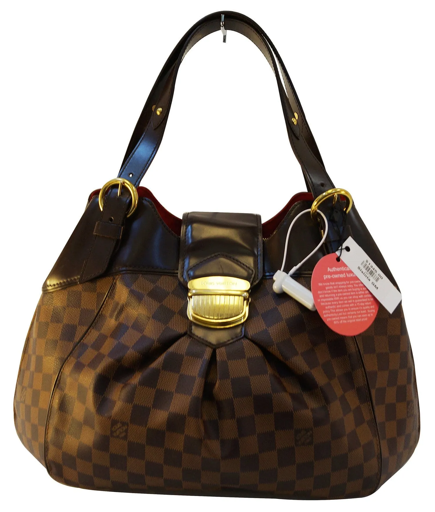LOUIS VUITTON  Tote Damier Ebene Sistina Gm Shoulder Handbag